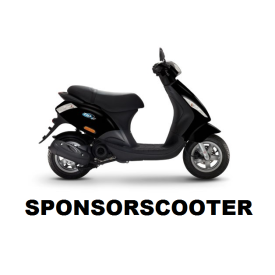 Sponsorscooter. Scooter met extra korting!